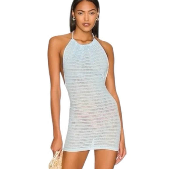 OW Collection Spring Cover Up Blue Medium - Picture 1 of 7